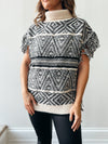 Fringed Poncho Sweater