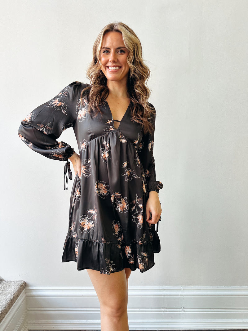 Lilly Satin Babydoll Dress