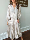 Wonderous Button Front Midi Dress