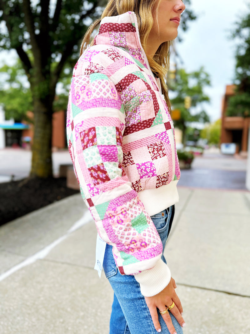 Patchwork Puff Jacket