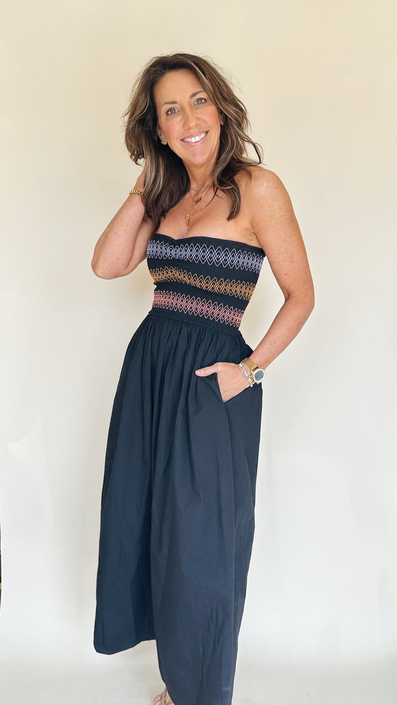 Mindy Smocked Tube Dress