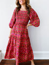 Watermelon Palomas Midi Dress