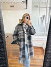 Darkest Night Long Plaid Jacket