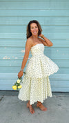 Belle Floral Strapless Dress