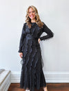 Polka Dot Ruffle Maxi Dress