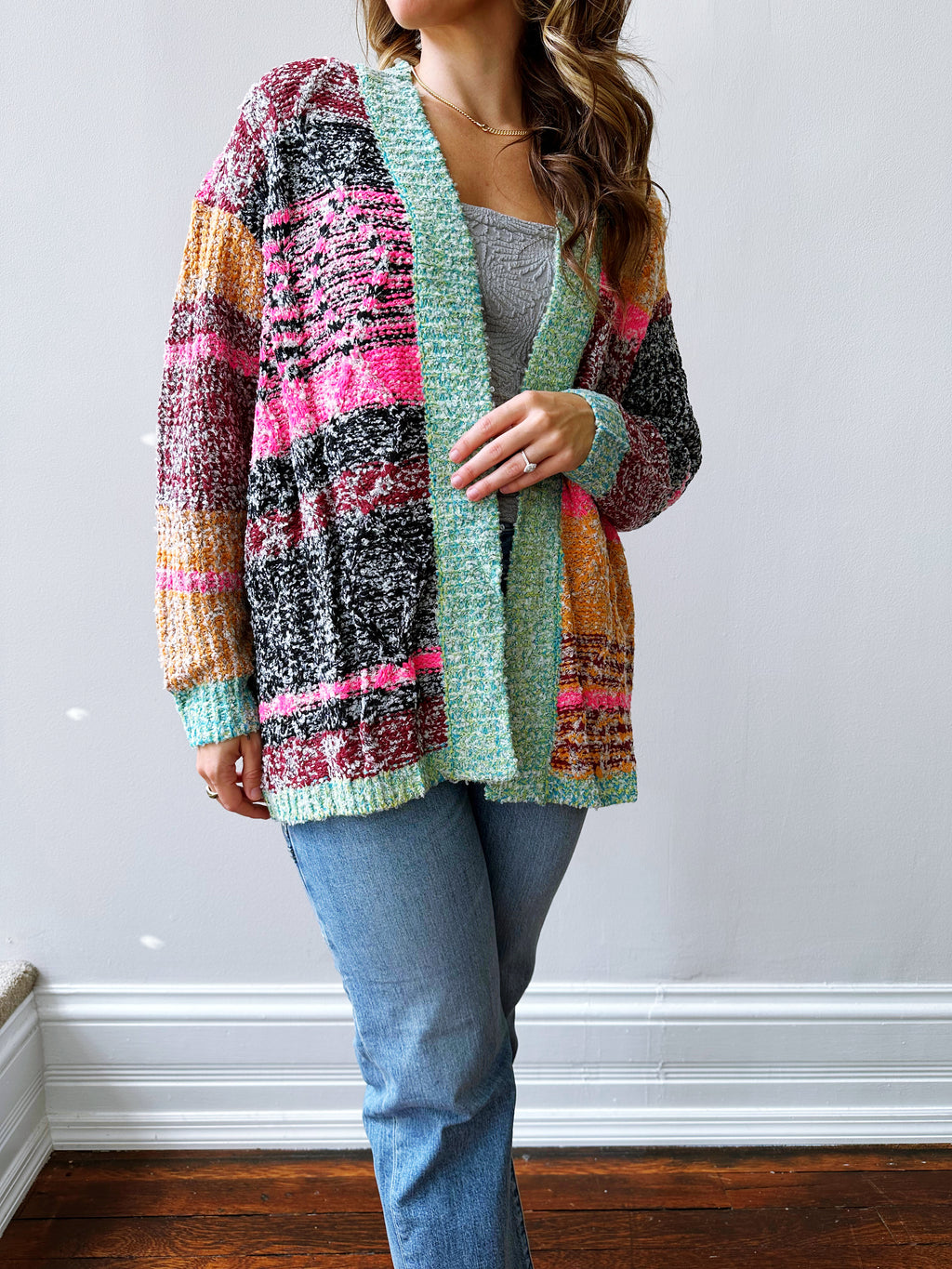 Meredith Striped Cardigan