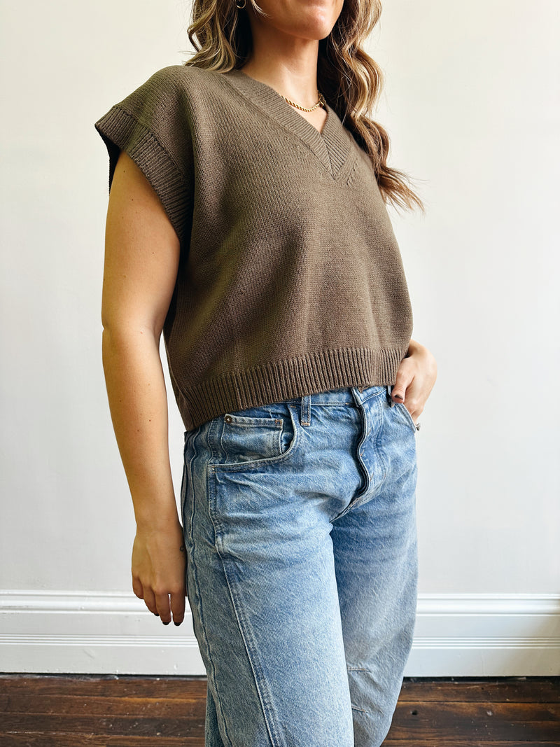 Olive Sweater Vest