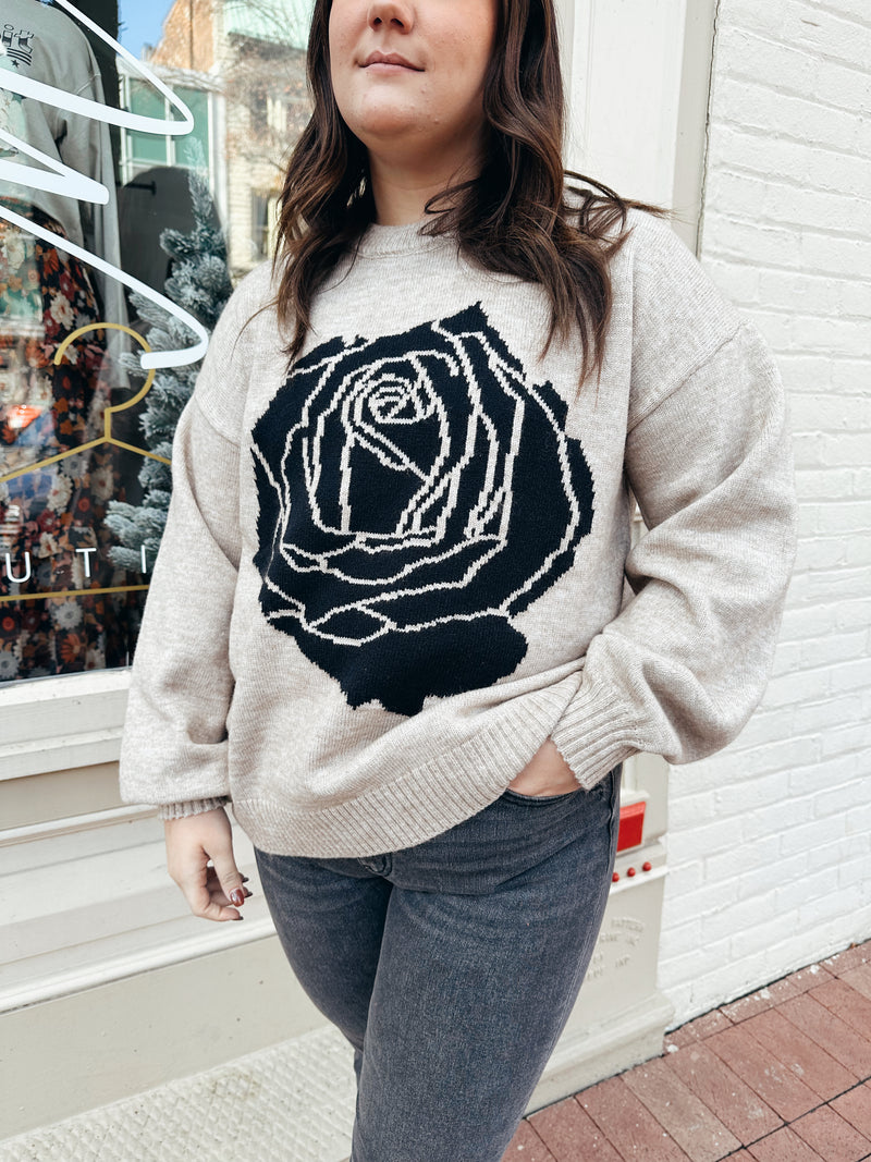 Rose Sand Oversized Sweater