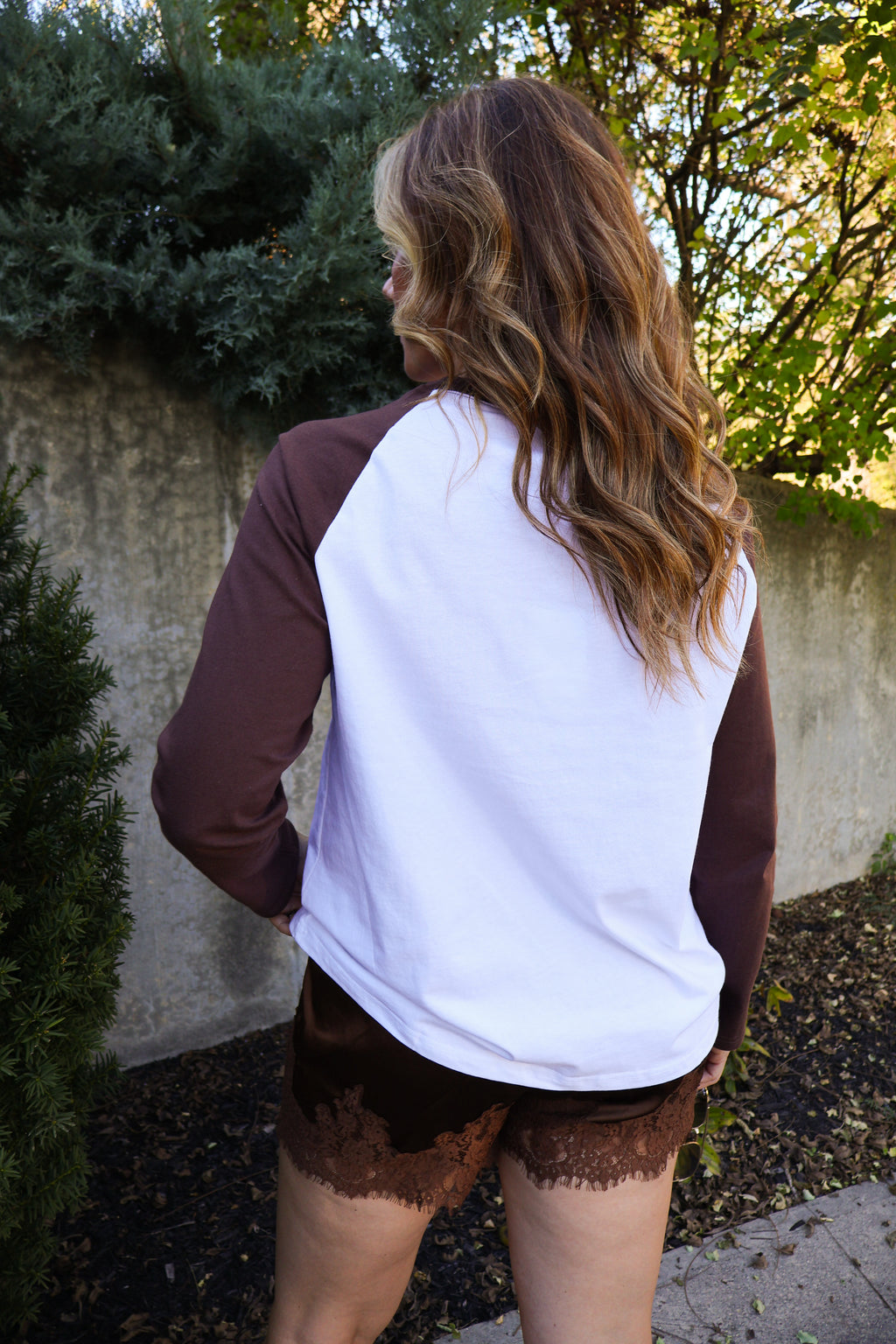 Baseball Tee in Chocolate