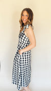 Check Mate Midi Dress
