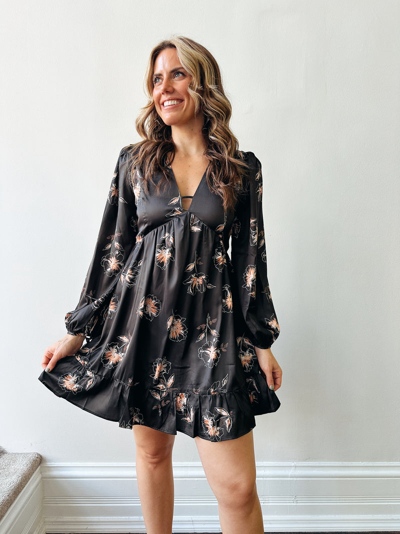 Lilly Satin Babydoll Dress