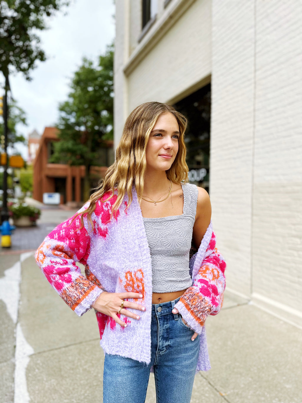 Jamesyn Fuzzy Cardigan