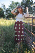 Polka Dot Slip Skirt