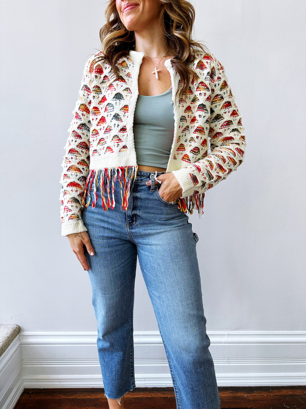 Faye Fringe Cardigan