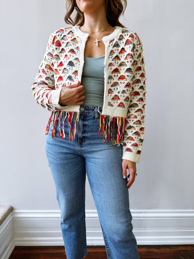 Faye Fringe Cardigan