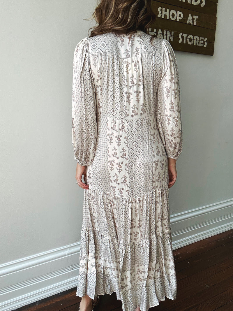 Wonderous Button Front Midi Dress