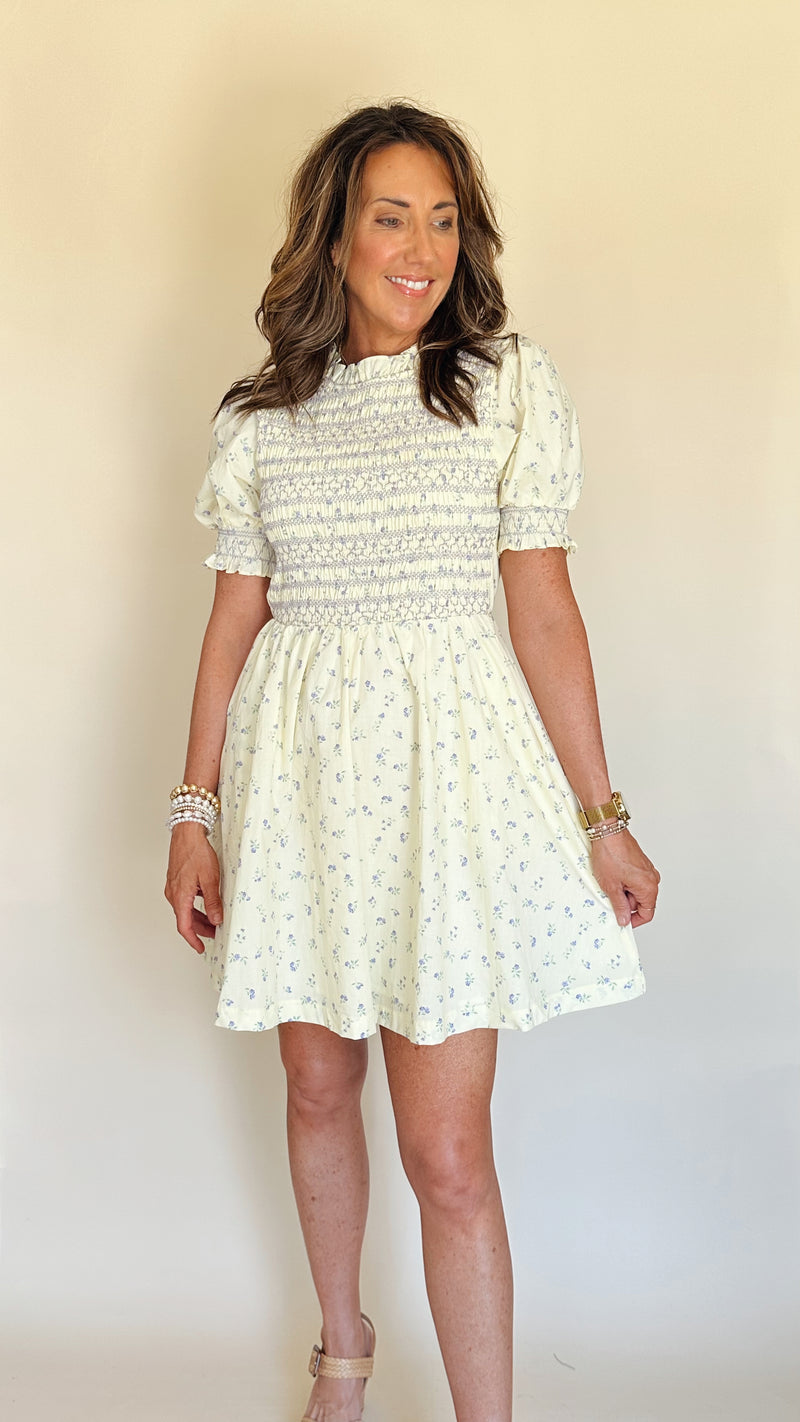 Butter Cream Mini Dress