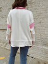 Polo Collar Knit Pullover in Ivory