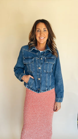 {Z Supply} All Day Luxe Soft Denim Jacket