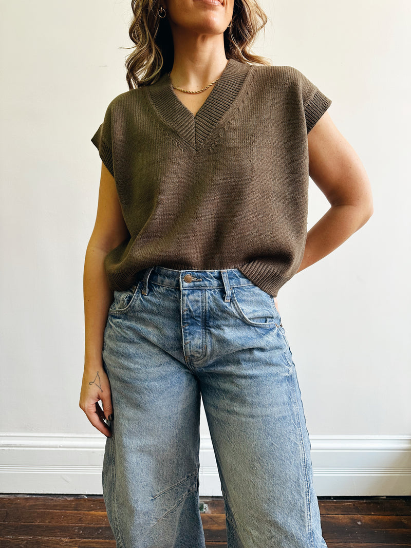 Olive Sweater Vest
