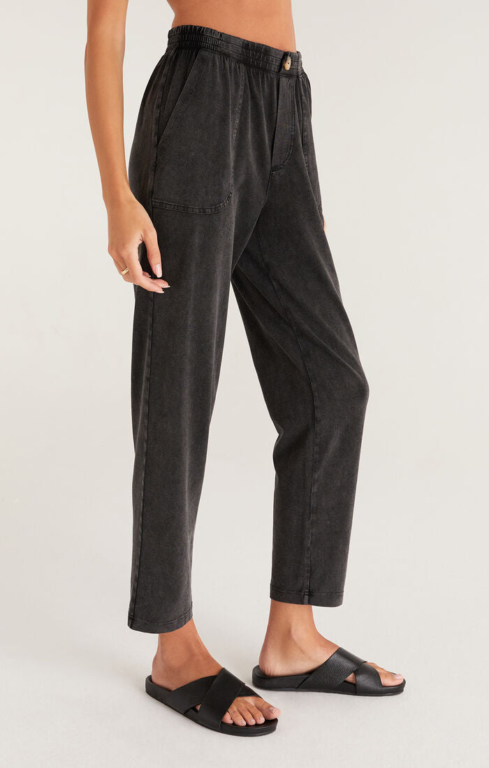 Kendall Jersey Pant in Black