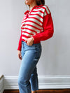 Malibu Red Polo Sweater
