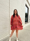 Positano Button Down Swing Dress