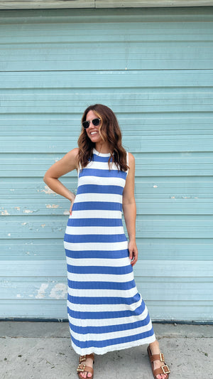 Ahoy Knit Midi Dress