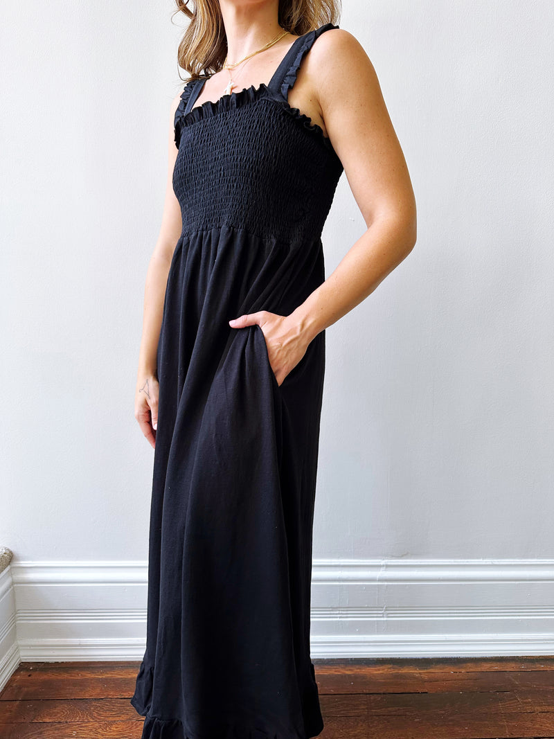 Sora Shirred Maxi Dress