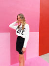 Love Intarsia Sweater