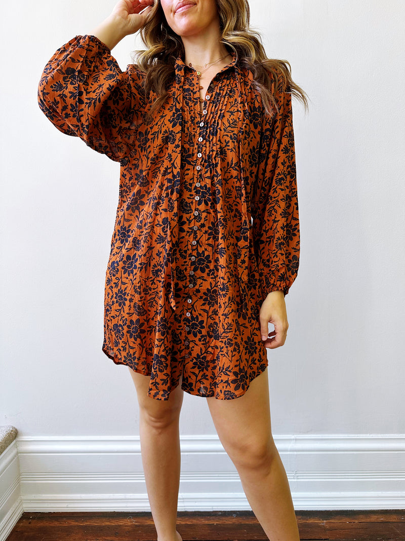 Midnight Pumpkin Tunic Dress