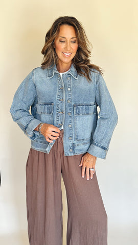{Z Supply} All Day Luxe Soft Denim Jacket