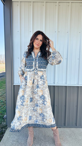 Boho Tunic Dress in Deep Pink