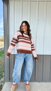 Fair-isle Pullover Sweater