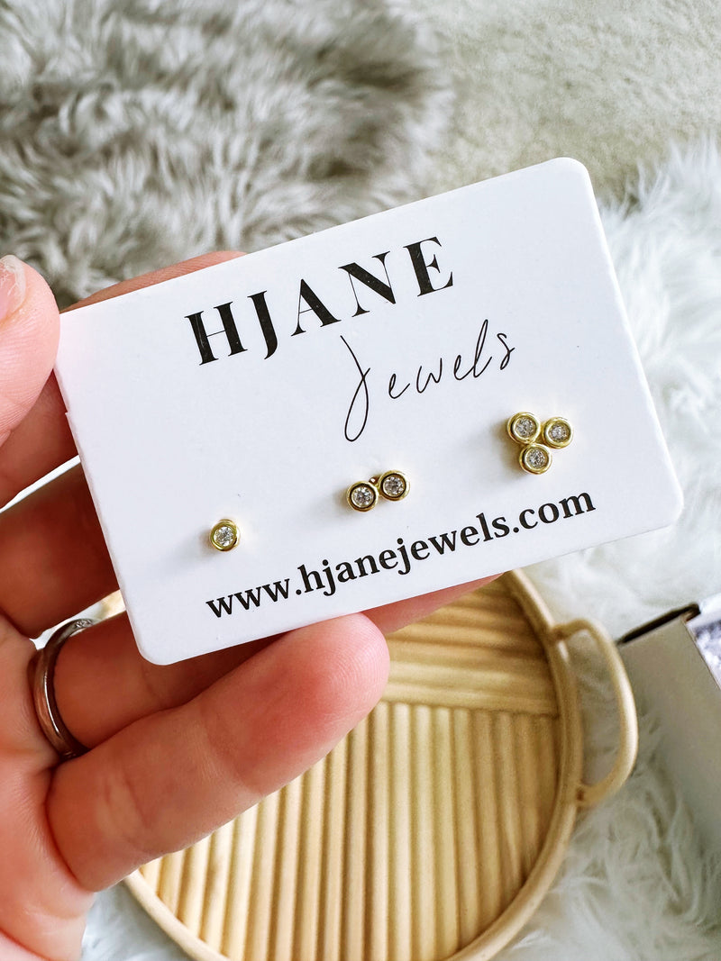 Coin Trio Stud Set