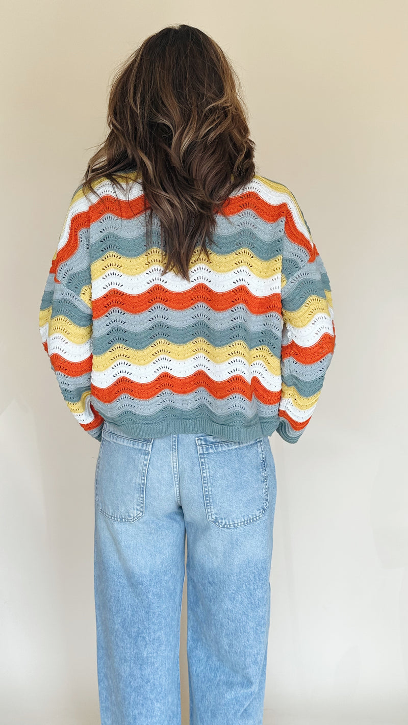 Make Waves Crochet Sweater