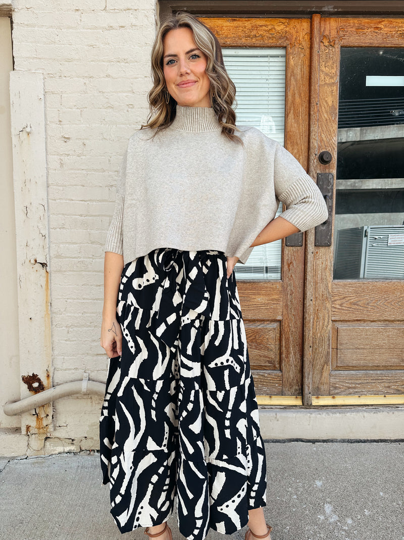 Aja Sweater in Light Khaki