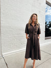 Washed Umber Shirtdress