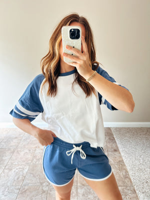 Varsity Blues Knit Set
