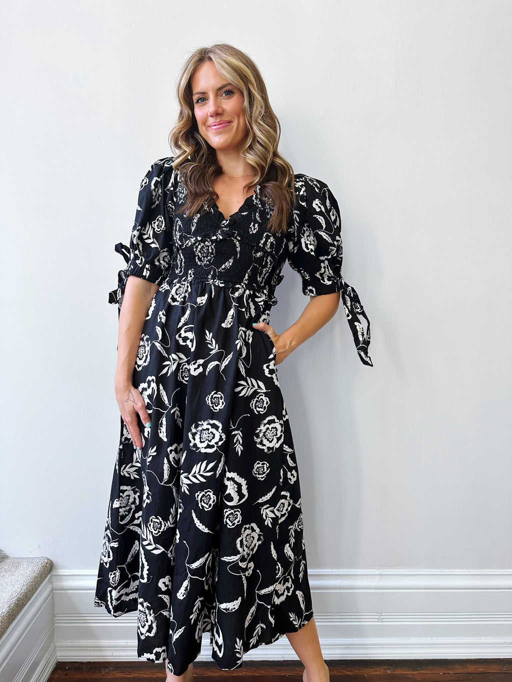 Billie Black Midi Dress