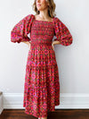 Watermelon Palomas Midi Dress