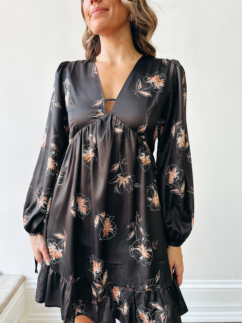 Lilly Satin Babydoll Dress