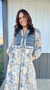 Quilted Vest Midi Dress