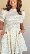 Butter Cream Mini Dress