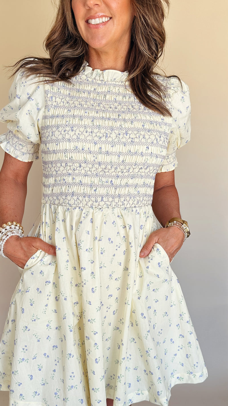 Butter Cream Mini Dress
