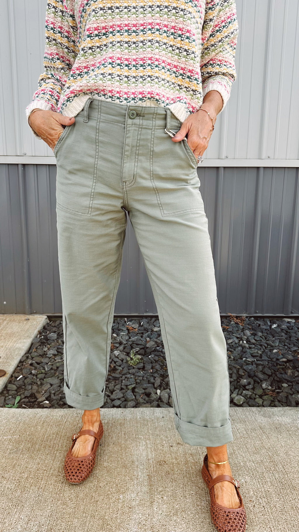 {Z Supply} Olive Twill Pants