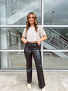 Bubble Sleeve Sequin Crop