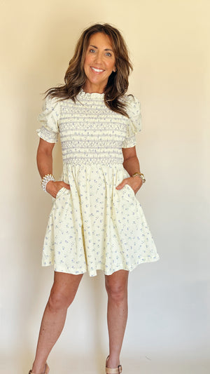 Butter Cream Mini Dress