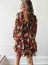 Midnight Bloom Babydoll Dress