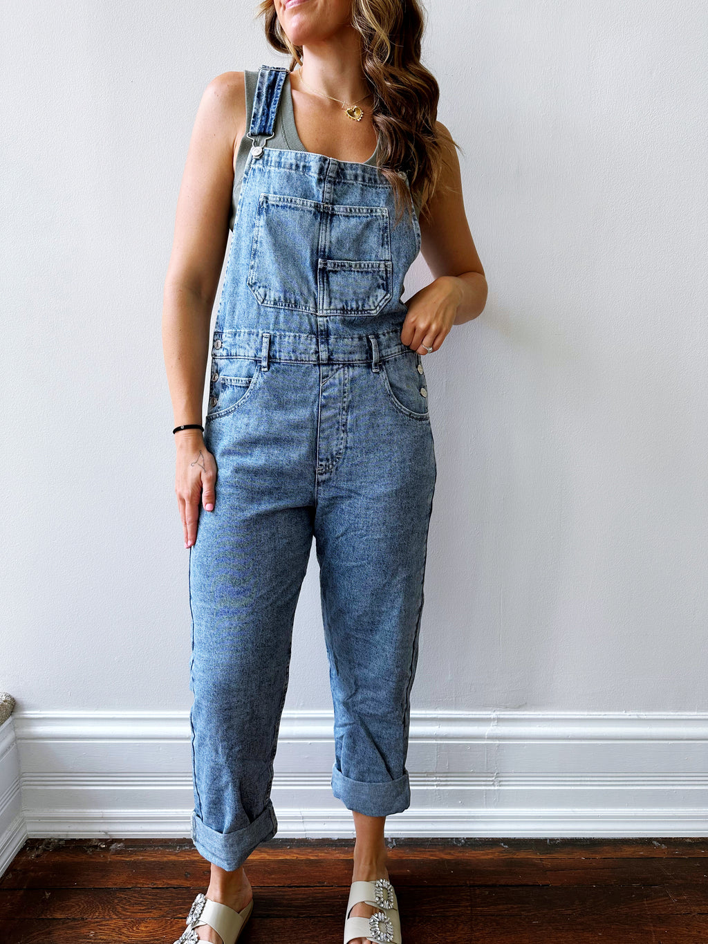 Ziggy Overall in Powder Blue